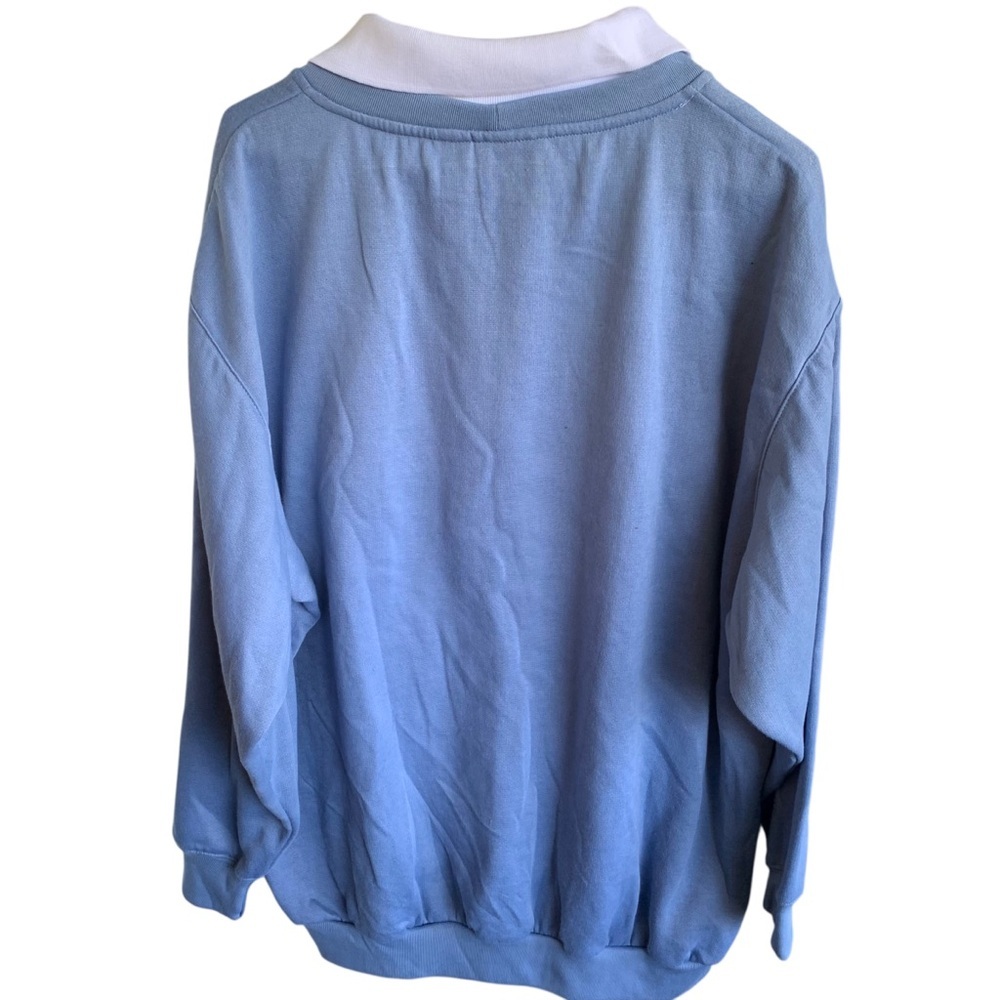 Vintage Kitty Cat Collared Sweatshirt Women’s Size 26W 90s Sweater XXL - Picture 2 of 7